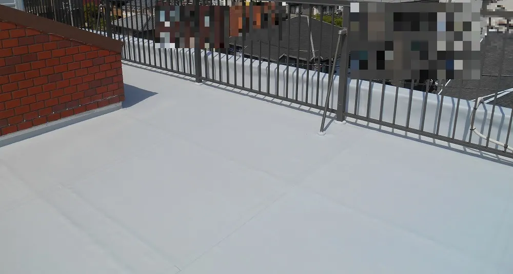 豊中市 Rビルの屋上シート防水工事・施工後の写真