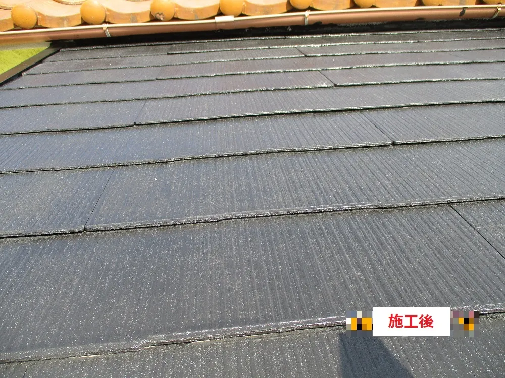 箕面市 M様邸の屋根塗装工事(施工後)