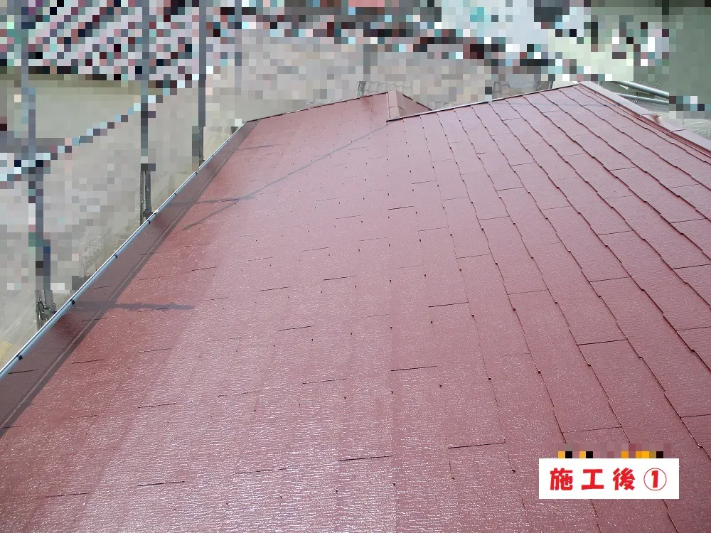 大阪市淀川区 K様邸の屋根塗装工事・施工後の写真