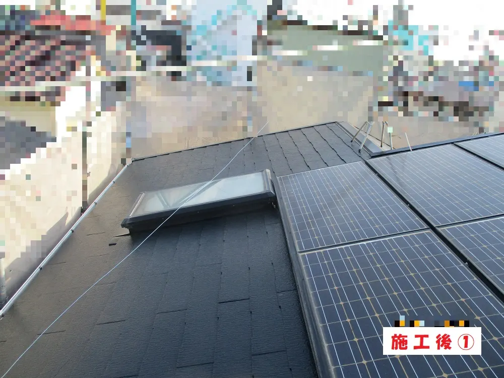 大阪市淀川区 M様邸の屋根塗装工事・施工後の写真