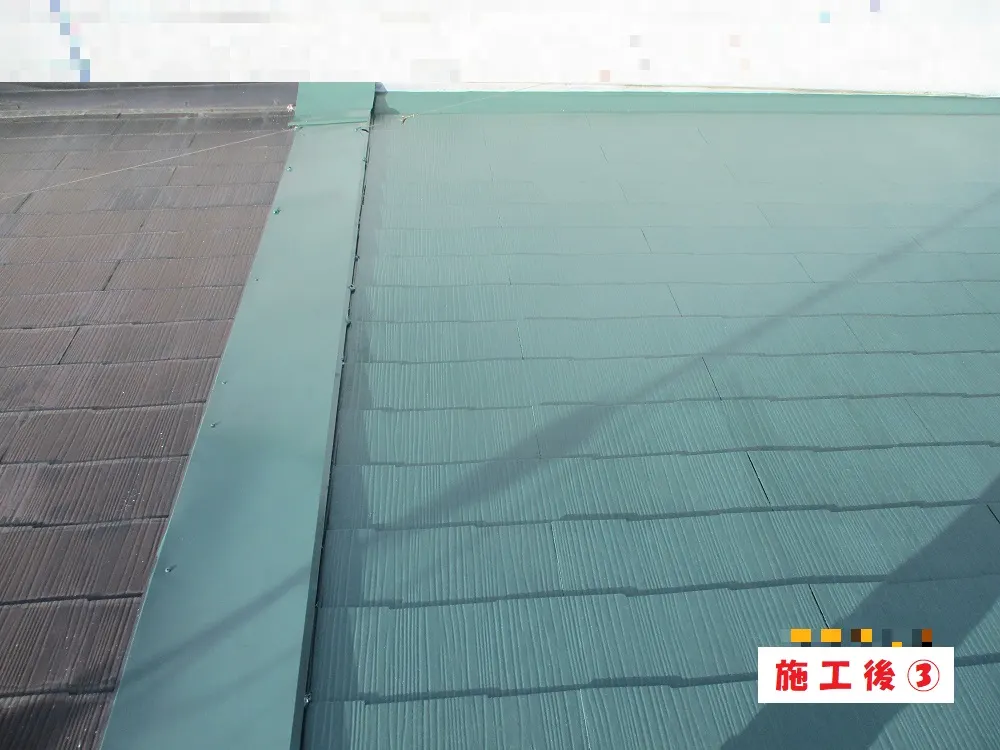 大阪市淀川区 M様邸の屋根塗装工事・施工後の写真3