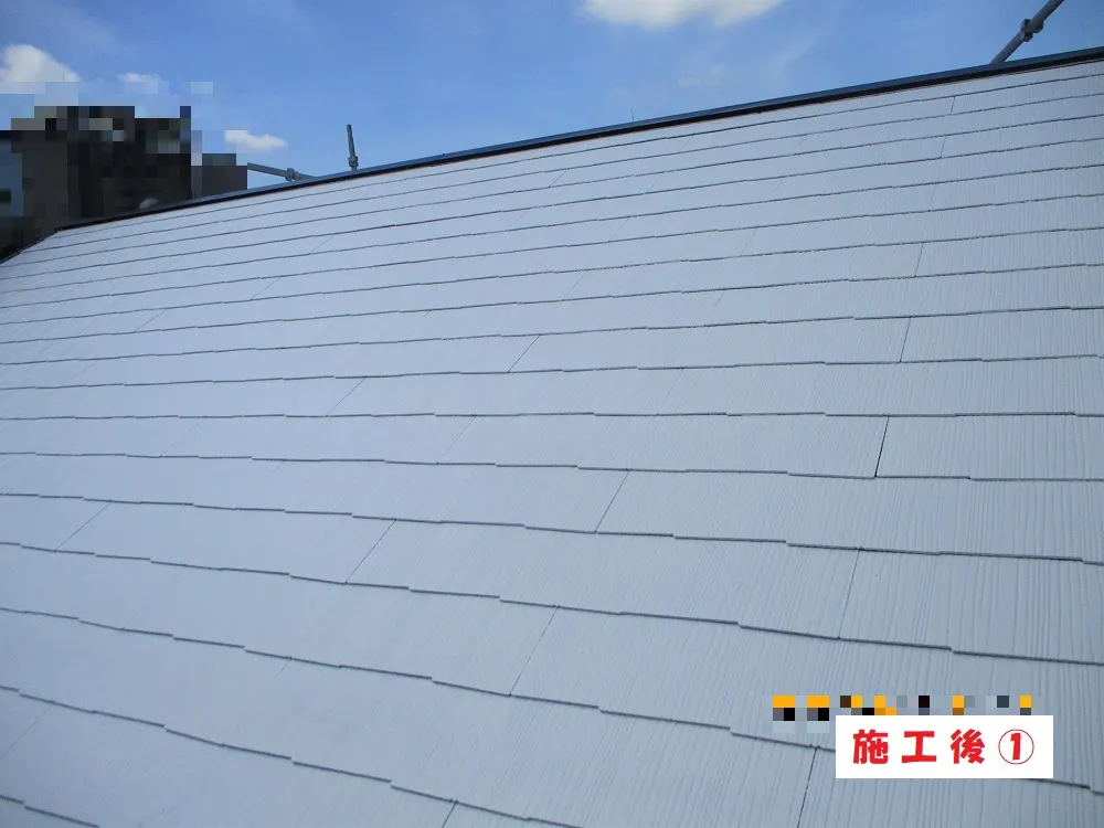 大阪市城東区 N様邸の屋根塗装工事・施工後の写真