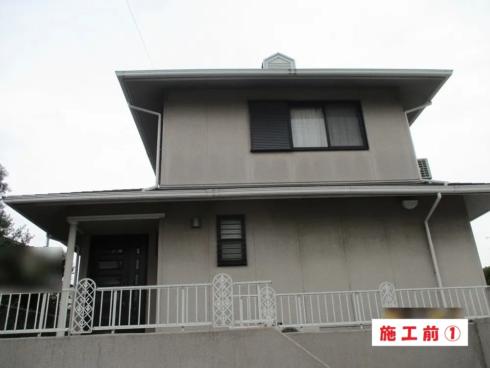 枚方市 S様邸の外壁塗装工事(施工前)