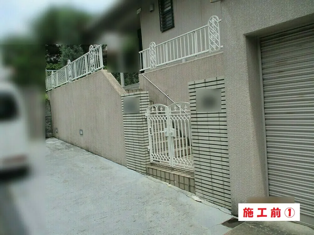 外塀塗装工事-大阪府枚方市 S様邸⑤:施工事例146(施工前)