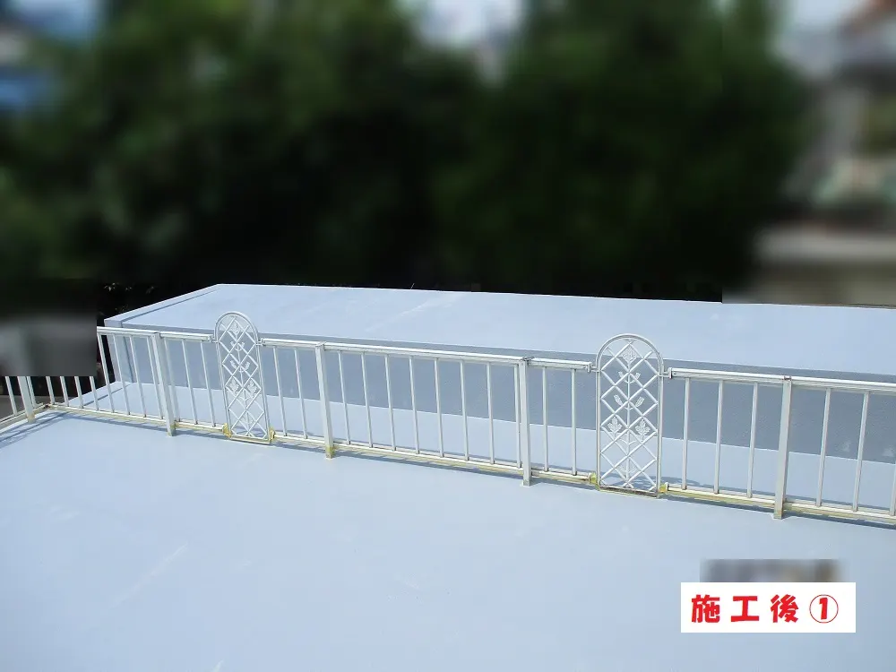 枚方市 S様邸のガレージ屋上防水工事・施工後の写真