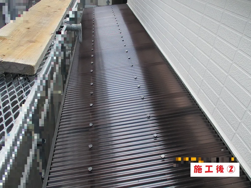 大阪市城東区 N様邸の波板交換工事・施工後の写真2