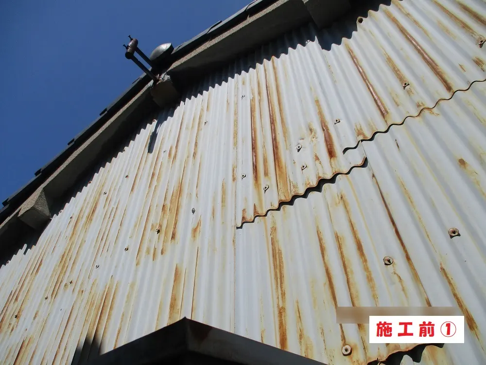 トタン外壁塗装工事-大阪市旭区 K様邸②:施工事例149(施工前)