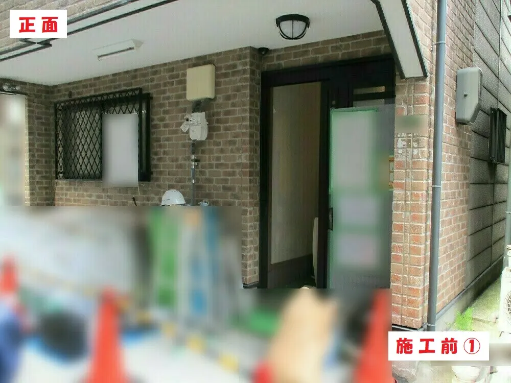 大阪市城東区 T様邸の外壁塗装工事(施工前)