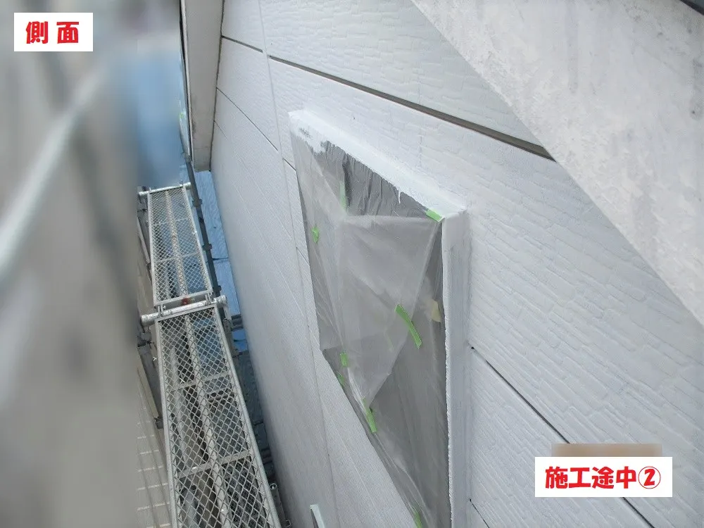 大阪市城東区 Ｔ様邸の外壁塗装工事・施工中の写真