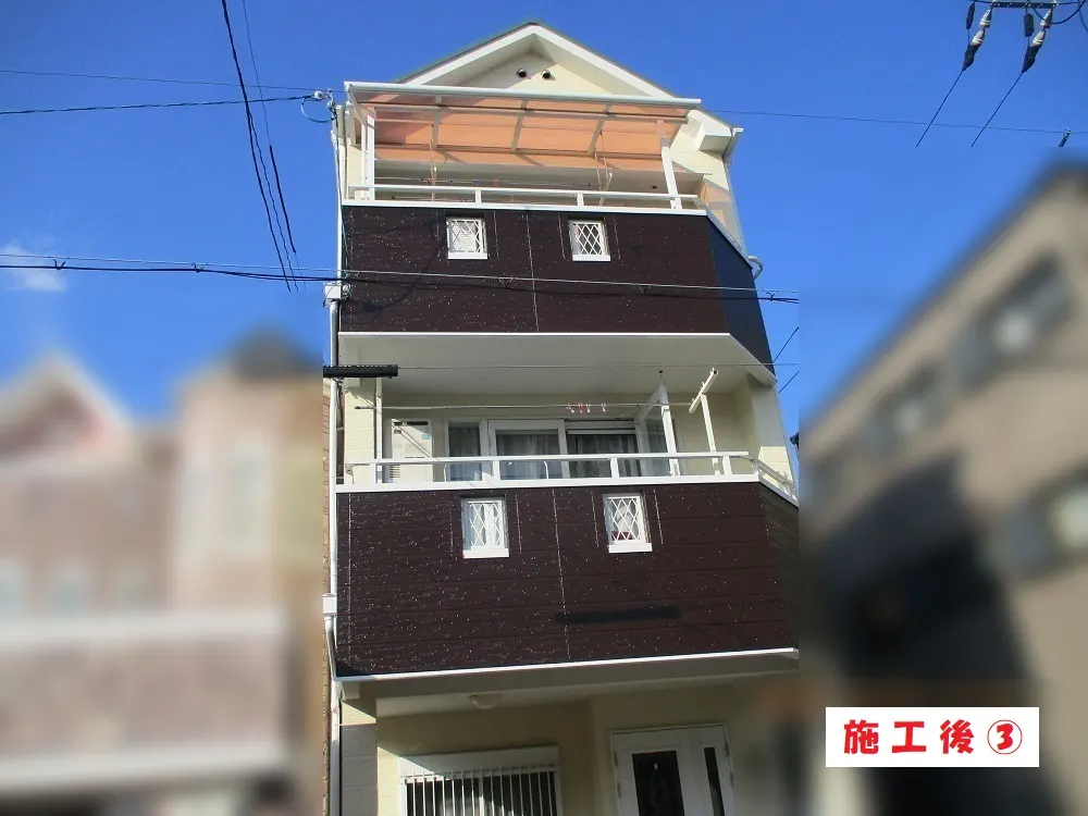 大阪市城東区 M様邸の外壁塗装工事・施工後の写真3