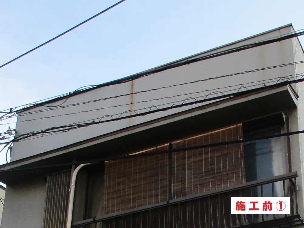 外壁塗装工事-大阪市城東区 H様邸①:施工事例163(施工前)