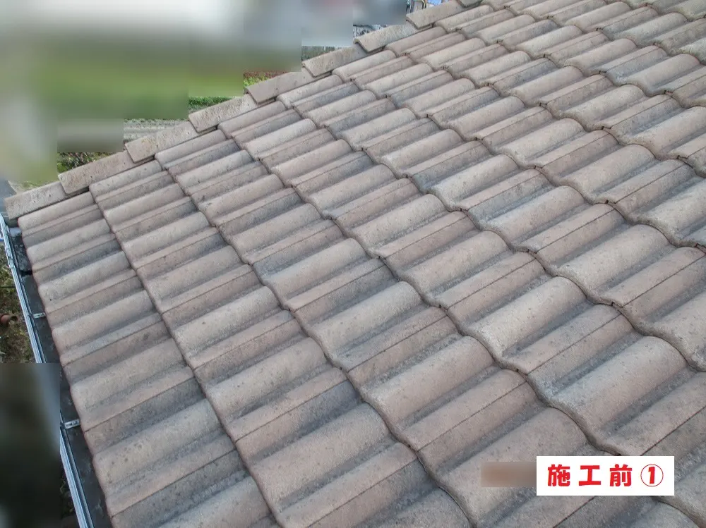 屋根塗装工事-大阪府豊中市 T様邸③:施工事例177(施工前)