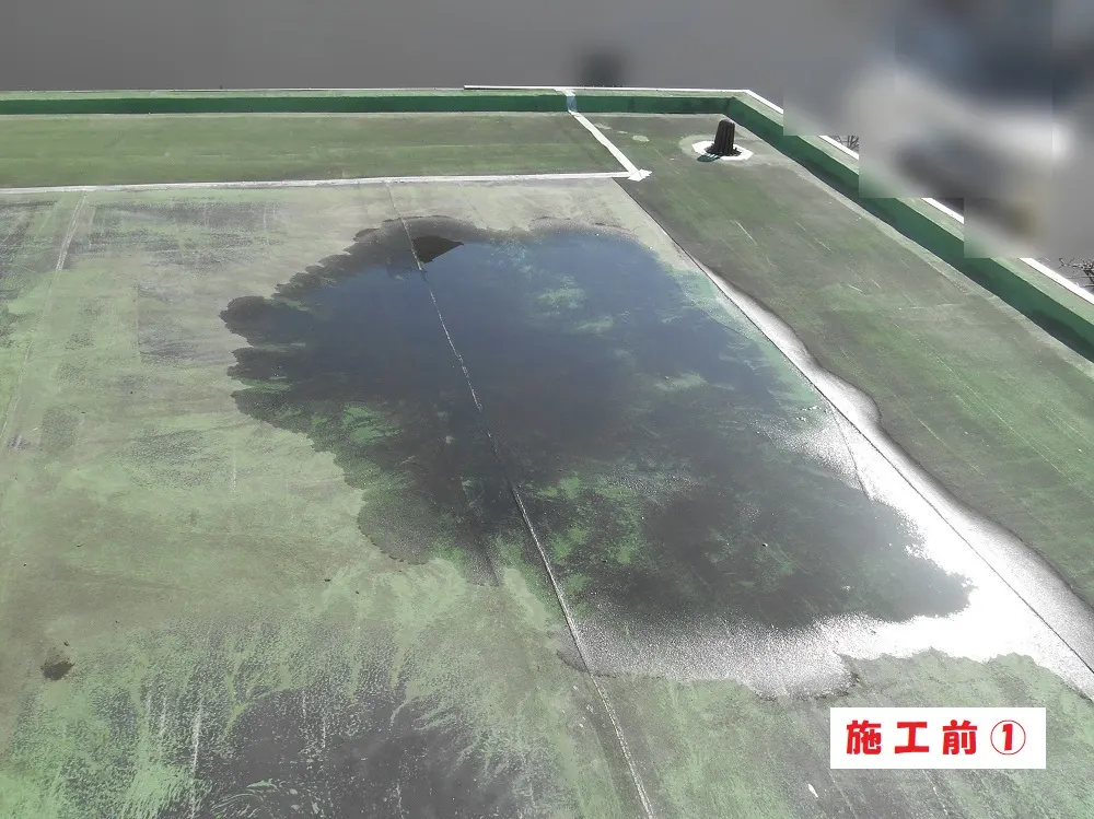屋上シート防水工事－大阪府豊中市 Ｎ様邸①：施工事例178（施工前）