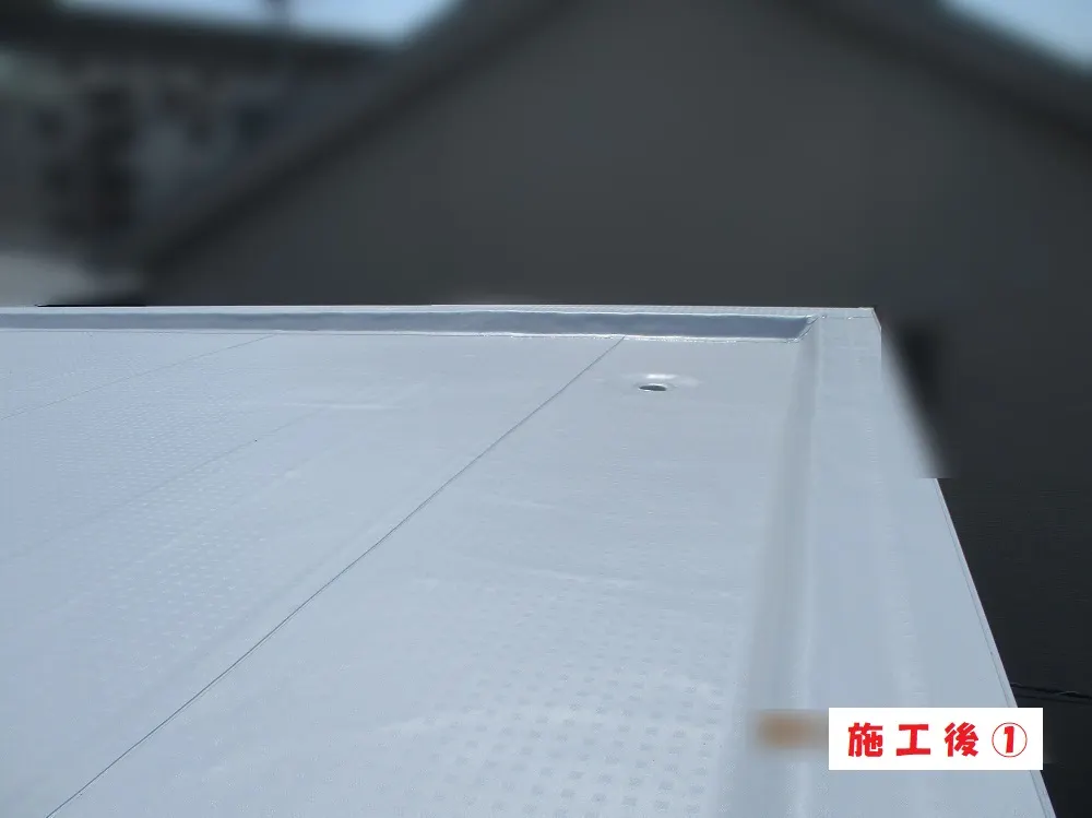 豊中市 N様邸の屋上シート防水工事・施工後の写真