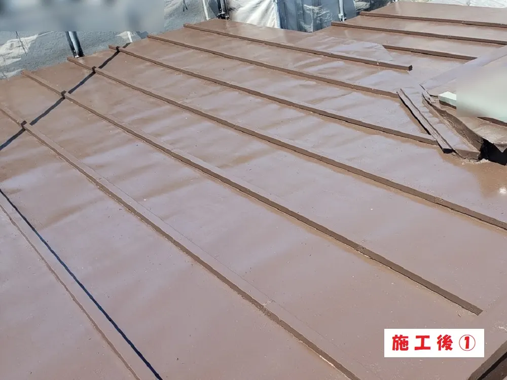 豊中市 I様邸の屋根塗装工事・施工後の写真