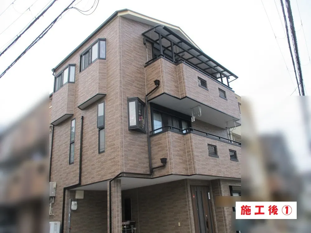 大阪市淀川区 T様邸の外壁塗装工事・施工後の写真