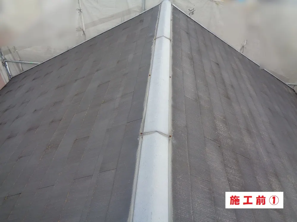 大阪市福島区 U様邸の屋根塗装工事(施工前)