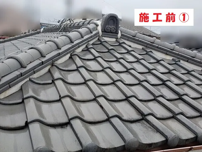 屋根葺き替え工事-大阪府門真市 S様邸:施工事例195(施工前)