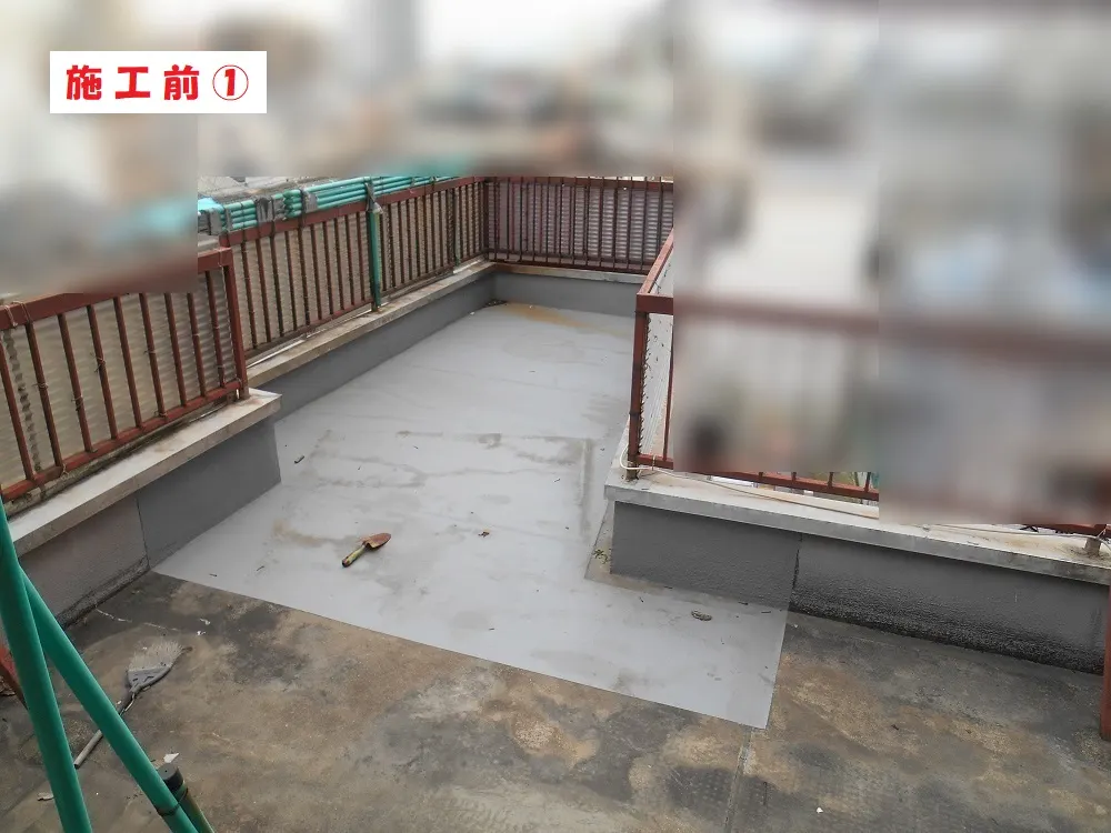 屋上防水工事-大阪市東成区 O様 店舗:施工事例198(施工前)