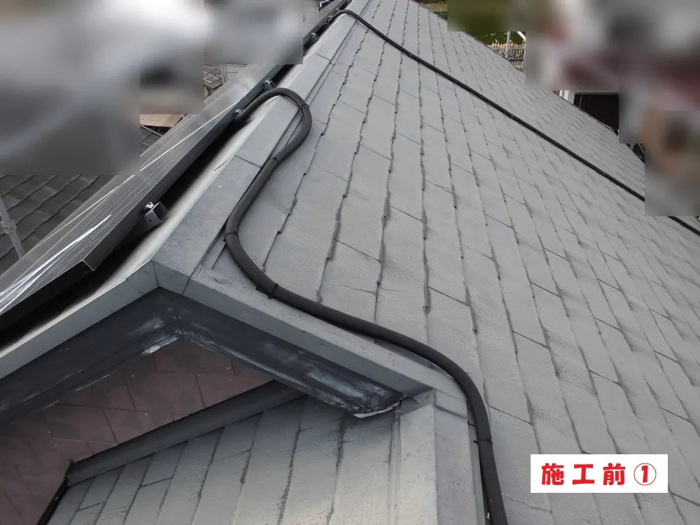 屋根塗装工事-大阪府堺市 S様邸②:施工事例204(施工前)