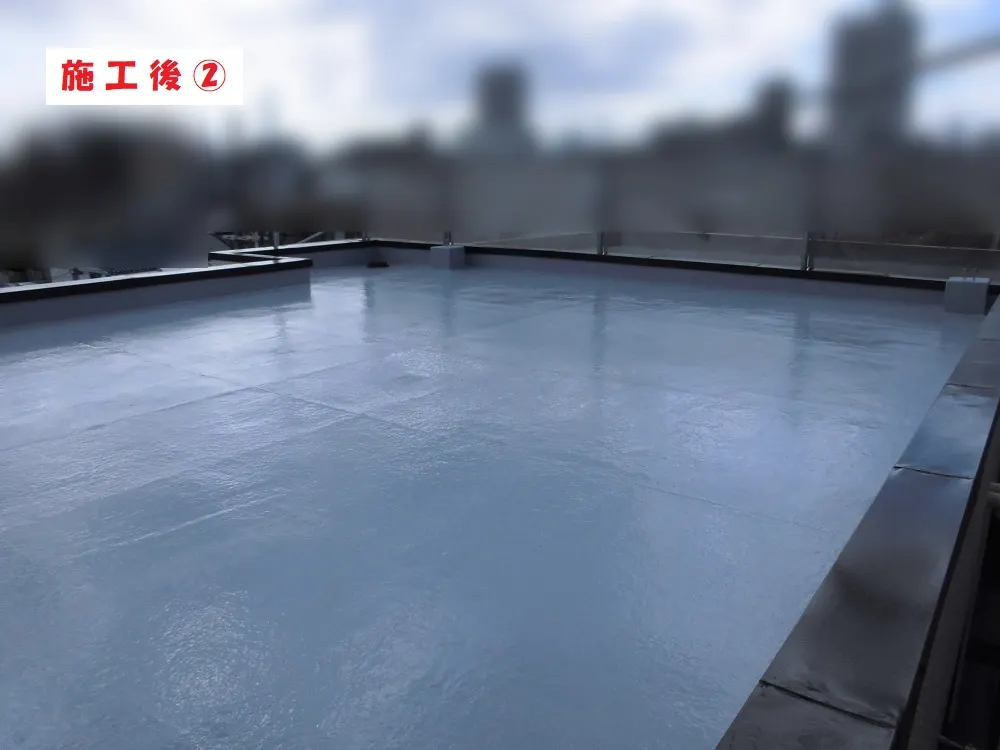 大阪市都島区 T様邸の陸屋根防水工事・施工後の写真2