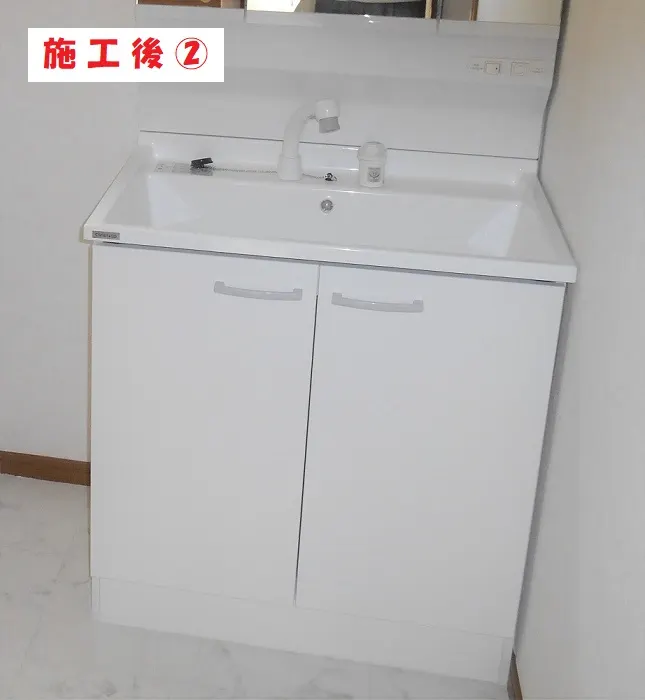 大阪市西淀川区 I様邸の洗面所リフォーム工事・施工後の写真2