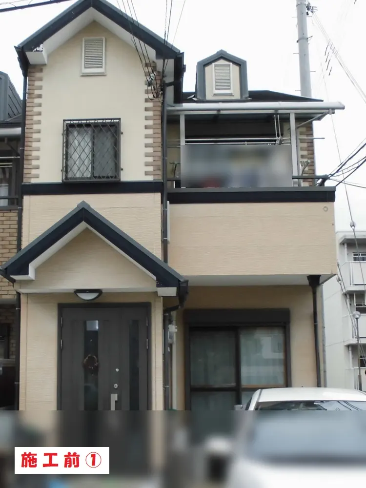 外壁塗装工事-大阪府東大阪市 N様邸①:施工事例228(施工前)