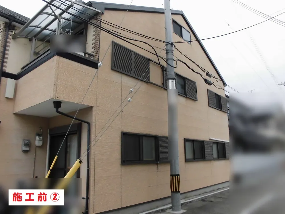 東大阪市 Ｎ様邸の外壁塗装工事・施工前の写真2