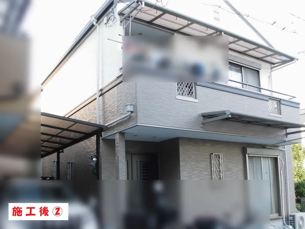 東大阪市 H様邸の外壁塗装工事・施工後の写真2