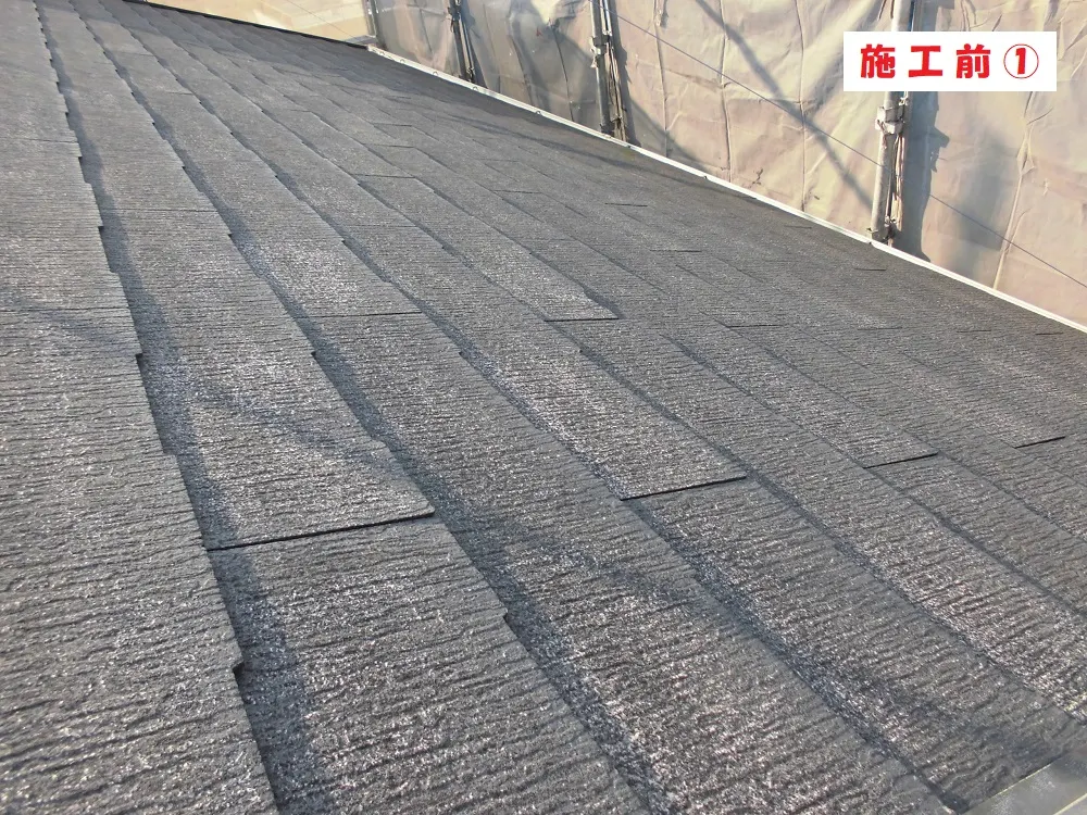 屋根塗装工事-大阪府東大阪市 N様邸②:施工事例232(施工前)