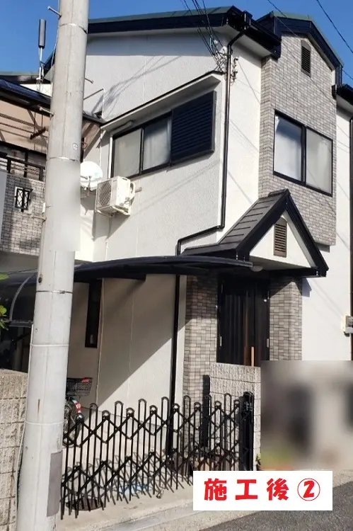 八尾市 Ｉ様邸の外壁塗装工事・施工後の写真2