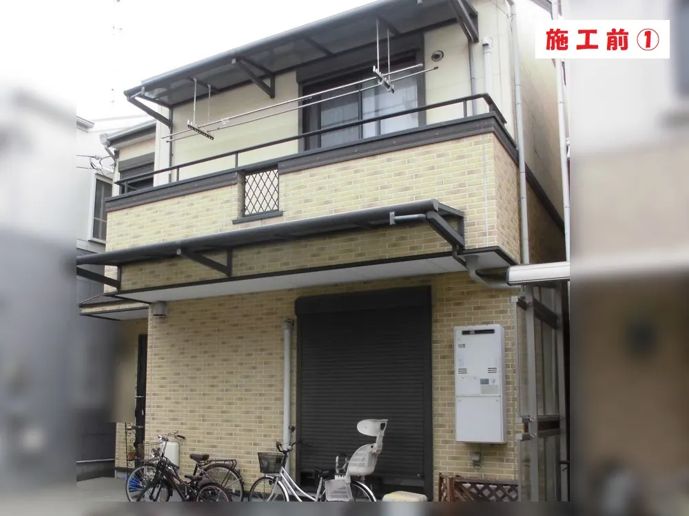 外壁塗装工事-大阪府東大阪市 T様邸①:施工事例235(施工前)