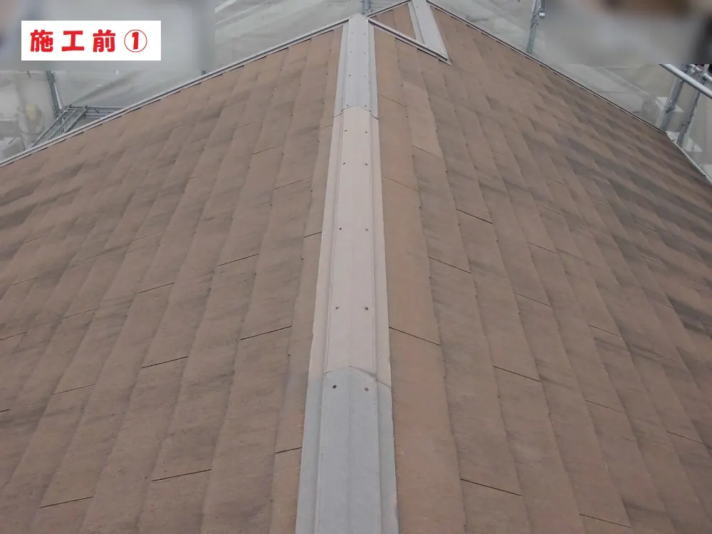 屋根塗装工事-大阪府東大阪市 T様邸②:施工事例236(施工前)