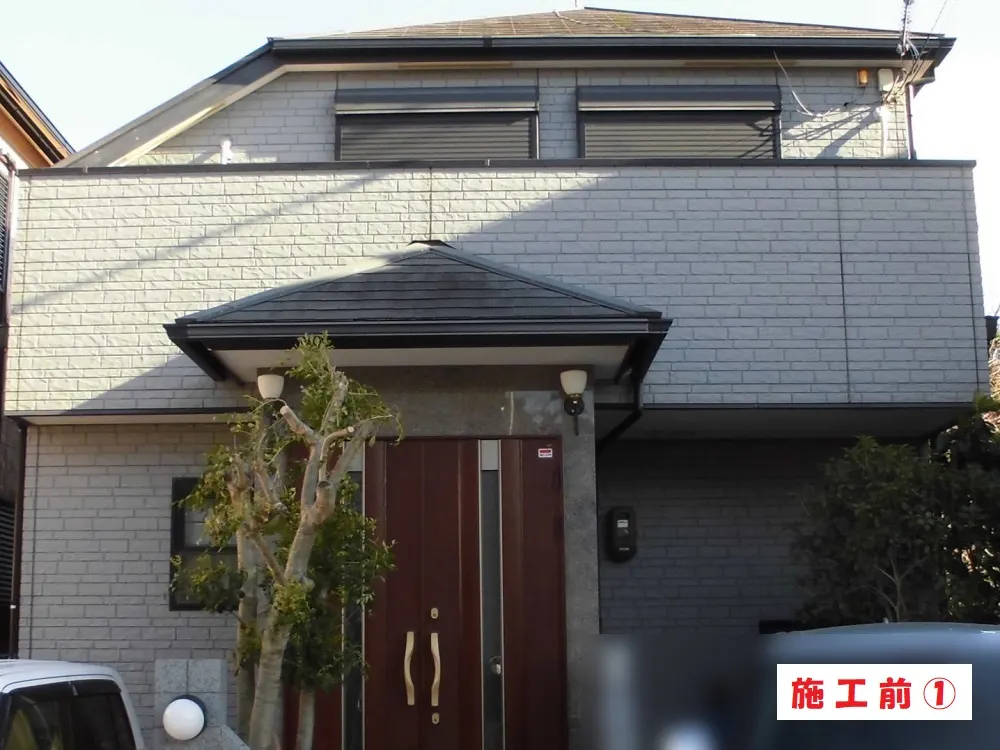 外壁塗装工事-大阪府堺市 O様邸①:施工事例238(施工前)