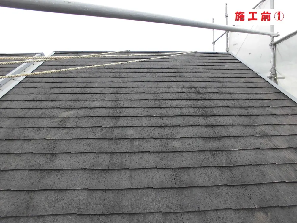 屋根塗装工事-大阪市淀川区 A様邸②:施工事例252(施工前)