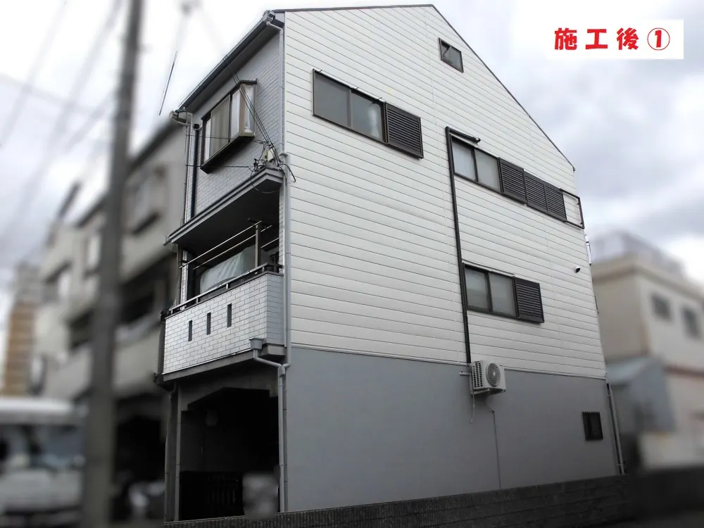 大阪市淀川区 A様邸の外壁塗装工事・施工後の写真