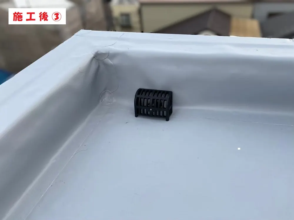 大阪市淀川区 S会社様の塔屋シート防水工事・施工後の写真3