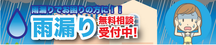 雨漏り無料診断受付中